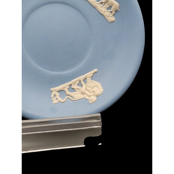 Dudson Hanley Jasper Ware Plate 5.25" Cherubs Lion Bird & Dear Vintage 1945 - Picture 3 of 8